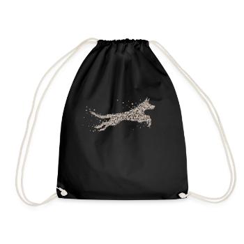 Chien de berger Race Chien Amoureux - Sac de sport léger - noir - Devant