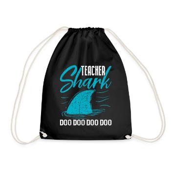Shark - Turnbeutel - Schwarz - Vorne