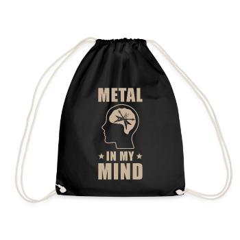 Metal Musik in my Mind - Sac de sport léger - noir - Devant