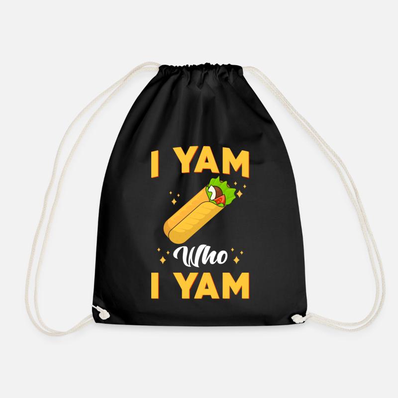 Shawarma I Yam who I Yam - Turnbeutel - Schwarz