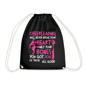 Cheer Cheerleading Cheerleading - Drawstring Bag - black - Front