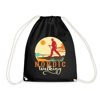 Marche nordique Bâtons de marche nordique - Sac de sport léger - noir - Devant