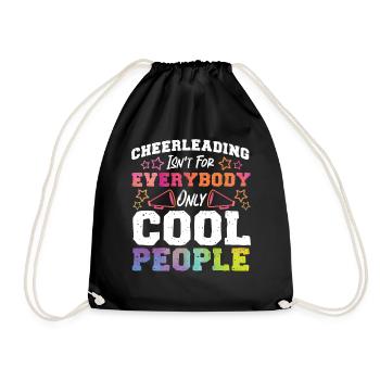 Cheer Cheerleading Cheerleading - Drawstring Bag - black - Front
