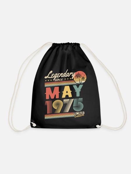 Limited Edition May 1975 - Drawstring Bag - black