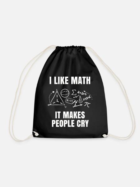 Mathe - Turnbeutel - Schwarz