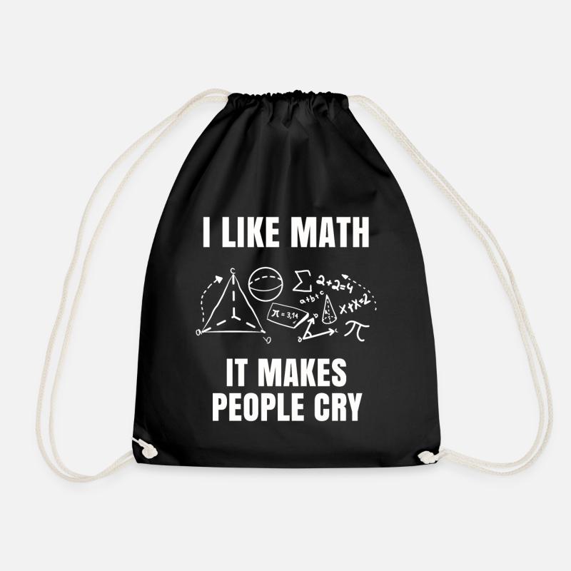 Mathe - Turnbeutel - Schwarz