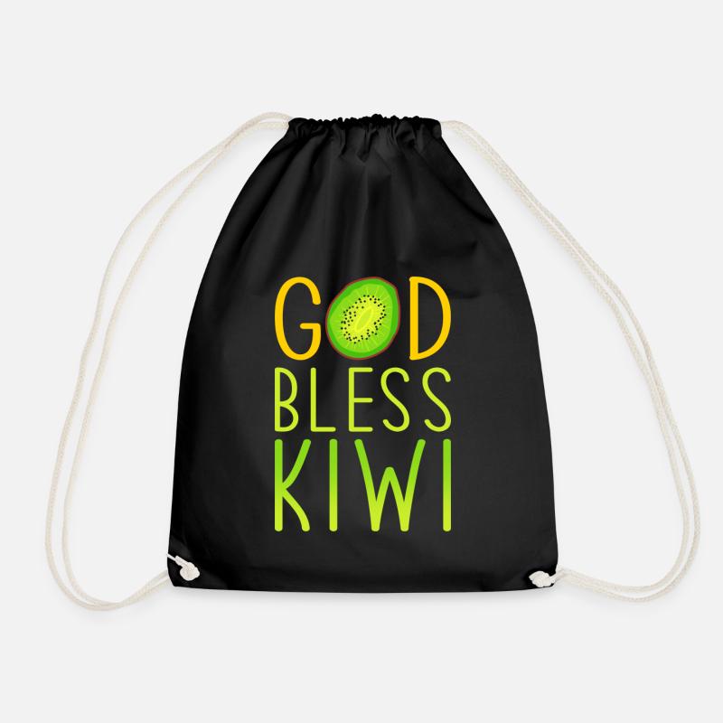 Kiwi Liebe Spruch - Turnbeutel - Schwarz