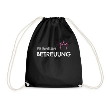Premium Betreuung Betreuerin MFA - Turnbeutel - Schwarz - Vorne
