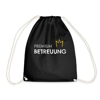 Premium Betreuung Betreuerin Betreuer - Turnbeutel - Schwarz - Vorne