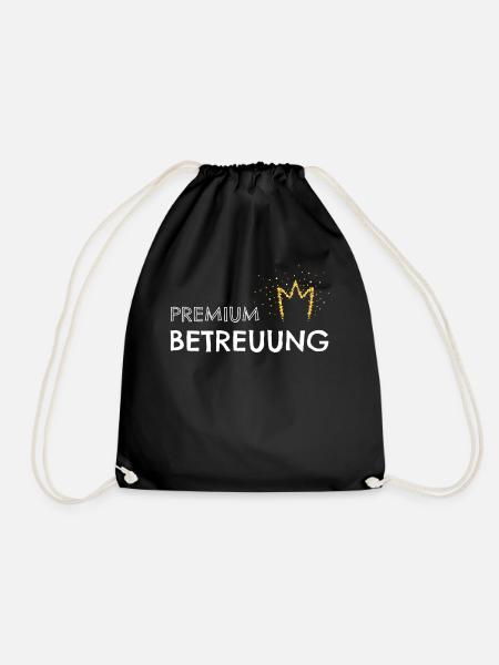 Premium Betreuung Betreuerin Betreuer - Turnbeutel - Schwarz