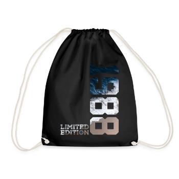38TH BIRTHDAY LIMITED EDITION 1988 - Drawstring Bag - black - Front