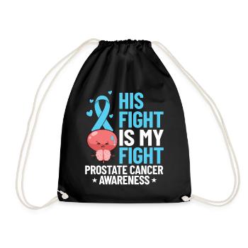 Prostate Cancer Prostate Cancer Chemo - Drawstring Bag - black - Front