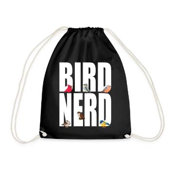 Vögel Vogel Nerd - Turnbeutel - Schwarz - Vorne