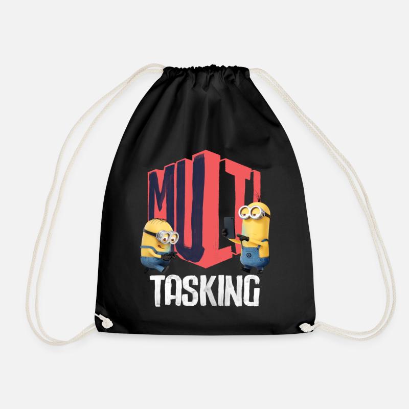 Les Minions Dave Et Kevin Multitasking - Sac de sport léger - noir