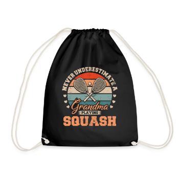 Cool Ne sous-estimez jamais une grand-mère qui joue au squash - Sac de sport léger - noir - Devant