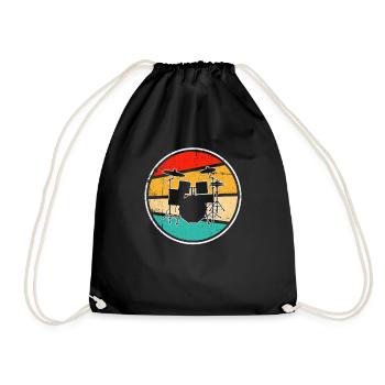 Batterie Rétro - Sac de sport léger - noir - Devant