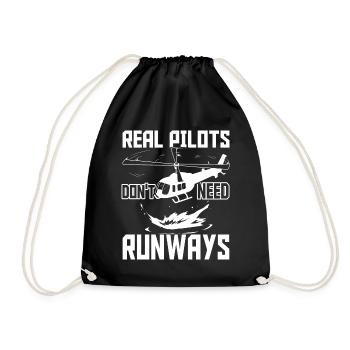 Pilote d’hélicoptère - Sac de sport léger - noir - Devant