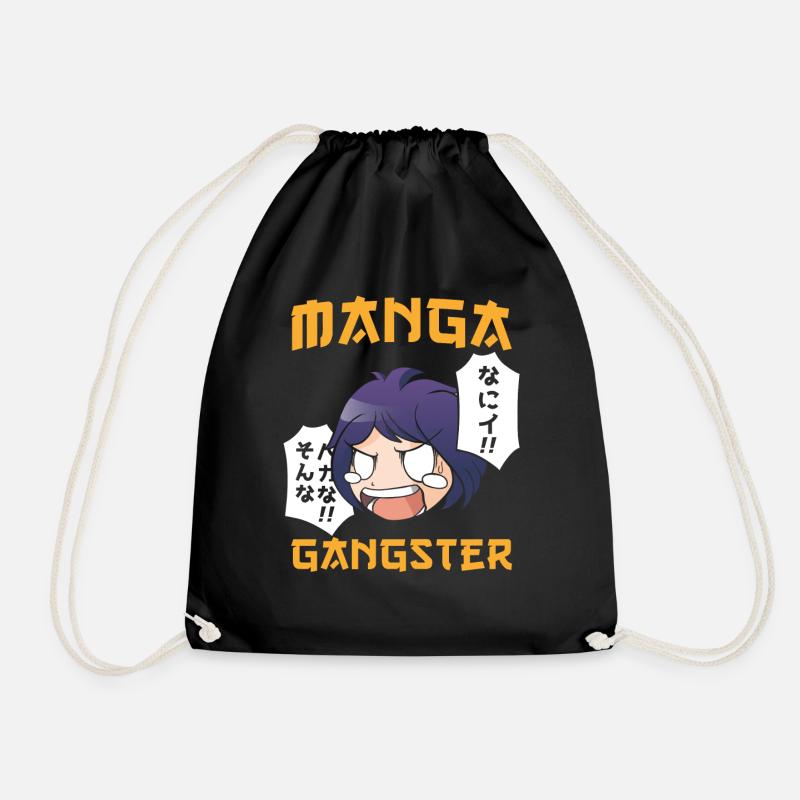 Manga Gangster - Drawstring Bag - black