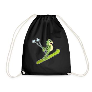 Sauteur à ski grenouille - Sac de sport léger - noir - Devant