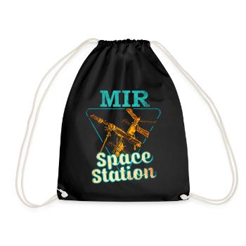 Mir Space Station - Drawstring Bag - black - Front