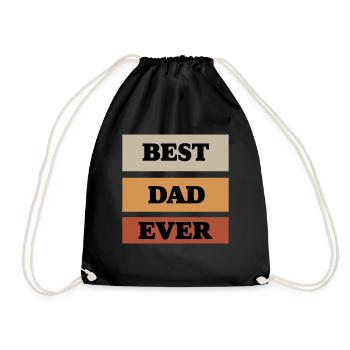 Best Dad Ever - Turnbeutel - Schwarz - Vorne