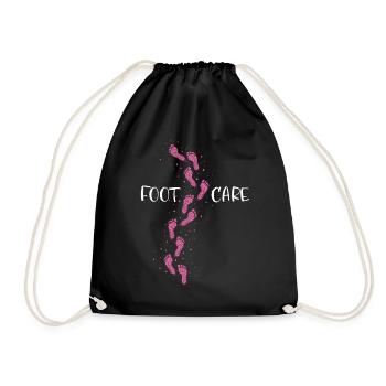 Foot Care Podiatrist Pedicure - Drawstring Bag - black - Front