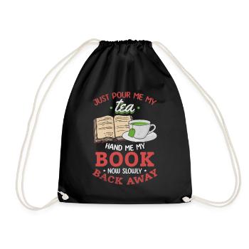 Versez-moi juste mon thé Donnez-moi mon livre - Sac de sport léger - noir - Devant