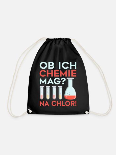 Chemie Kolben Labor Lehrer - Turnbeutel - Schwarz