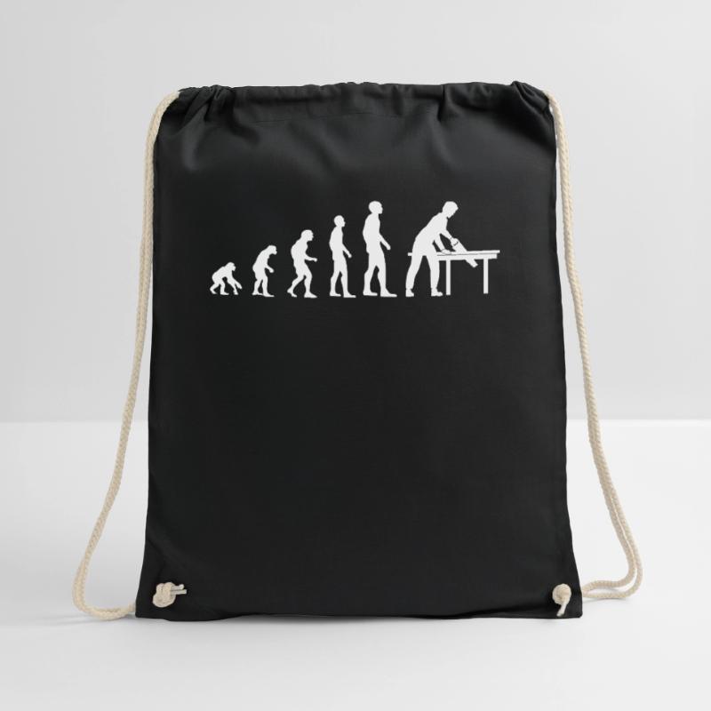 Tischler Beruf Evolution Schreiner Geschenk Turnbeutel