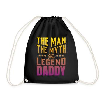Father’s Day - Drawstring Bag - black - Front