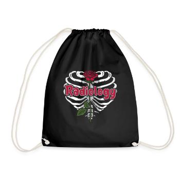 Radiology X-ray Technician Radiology Gift - Drawstring Bag - black - Front