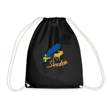 Sweden Schweden - Turnbeutel - Schwarz - Vorne