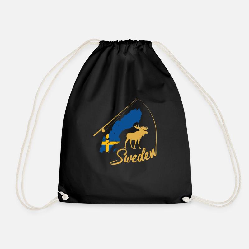 Sweden Schweden - Turnbeutel - Schwarz