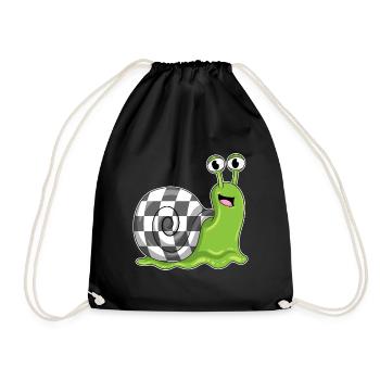 Escargot Échiquier Jeu de société d’échecs - Sac de sport léger - noir - Devant