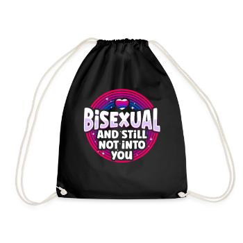Bisexual Bi Pride Flag Bisexual - Turnbeutel - Schwarz - Vorne