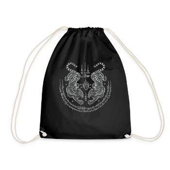 Twin Tiger Magical Muay Thai - Drawstring Bag - black - Front