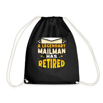 Un facteur légendaire à la retraite - Sac de sport léger - noir - Devant