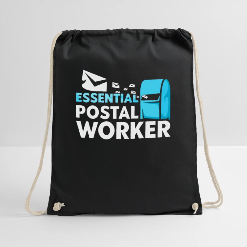 System-relevant postman Postman Delivery man Drawstring Bag