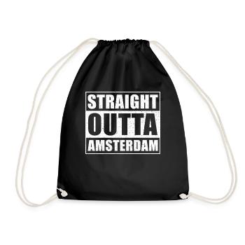 Tout droit sorti d’Amsterdam - Sac de sport léger - noir - Devant