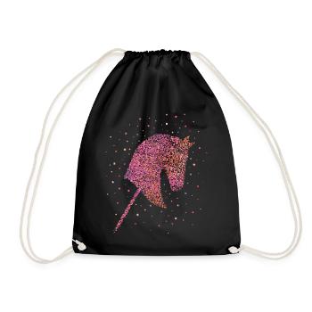 Hobbyhorsing Hobbyhorse Steckenpferd - Turnbeutel - Schwarz - Vorne