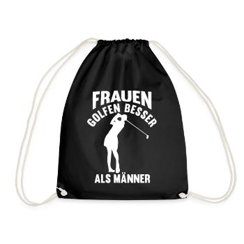 Golf - Turnbeutel - Schwarz - Vorne