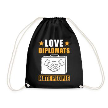 Diplomats Gift - Drawstring Bag - black - Front