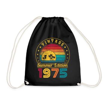 Édition d’été 1975 Anniversaire Vintage 1975 Rétro - Sac de sport léger - noir - Devant