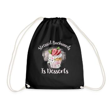 Bakery Confectioner Confectioner Confectioner Patissier - Drawstring Bag - black - Front