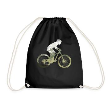 Enduro MTB Mountain Bike Riding - Drawstring Bag - black - Front