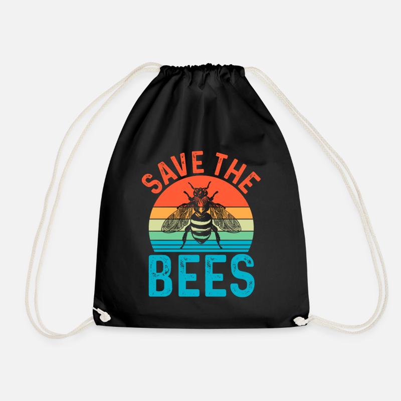 Imker Imkerei Bienen Honigbiene Honig Geschenk - Turnbeutel - Schwarz
