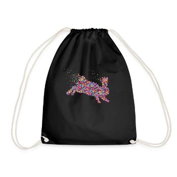 Rabbit Rabbit Rabbit Breeding Carnickel - Drawstring Bag - black - Front