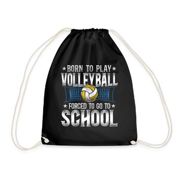 Joueur de volleyball Équipe Vintage - Sac de sport léger - noir - Devant