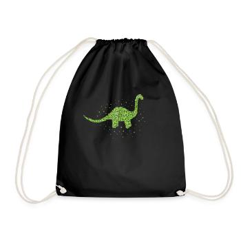 Brachiosaurus Dinosaure Dino Cadeau - Sac de sport léger - noir - Devant