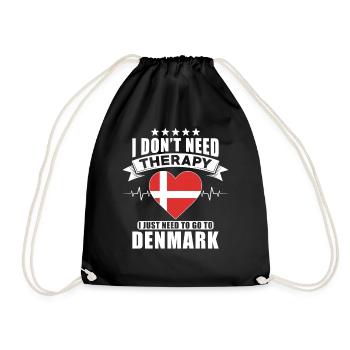 Danemark Je n’ai pas besoin de thérapie - Sac de sport léger - noir - Devant